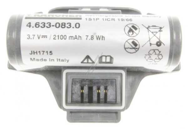 2.633-123.0 3,7V-2100MAH LI-ION WINDOWVAC-ACCU geschikt voor KÄRCHER (WV5)