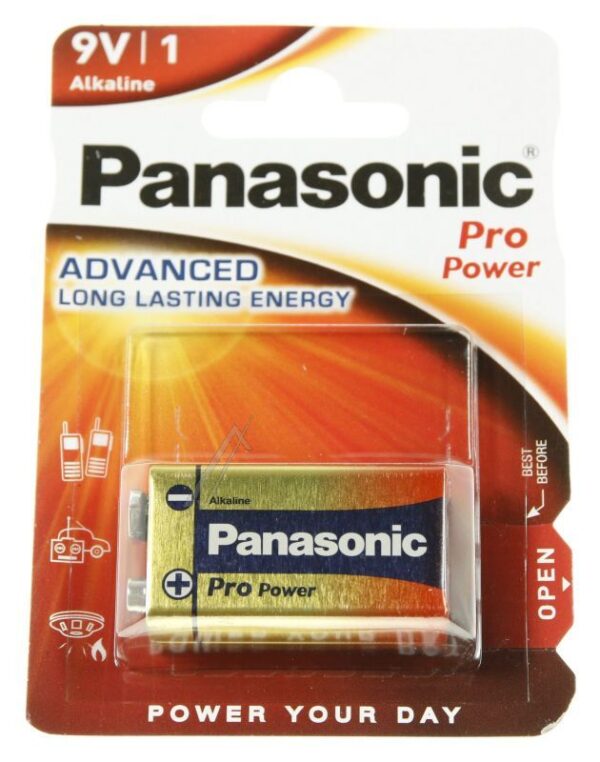 9V E-BLOCK BATTERIJ PRO POWER ALKALINE,  1 OP BLISTER