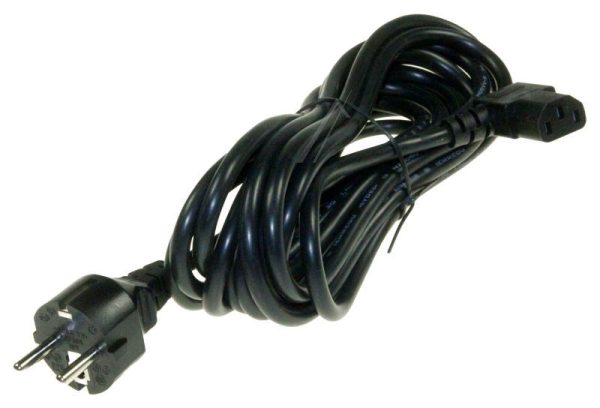 CP119 APPARATENKABEL "KOUDE NORM" 5,0MTR. ZWART