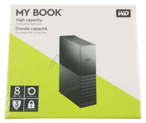 MY BOOK WDBBGB0080HBK-EESN 8TB 3,5"/ USB3.0 HARDE SCHIJF,  ZWART