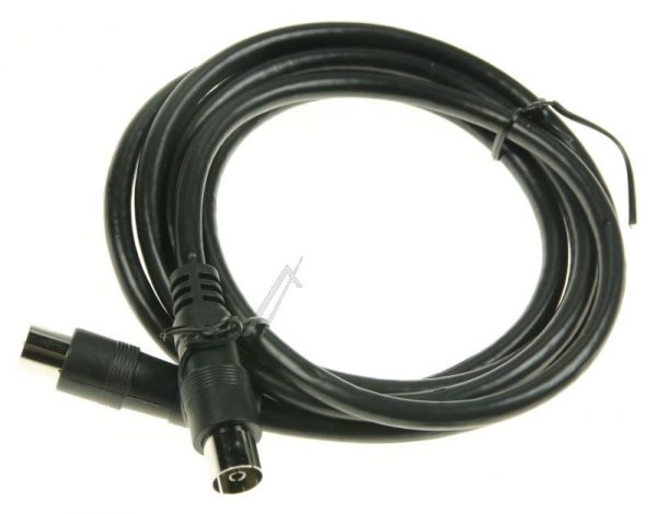 COAX-AANSLUITKABEL STEKER/ CONTRA CLASS:A,  ZWART 1,5MTR.