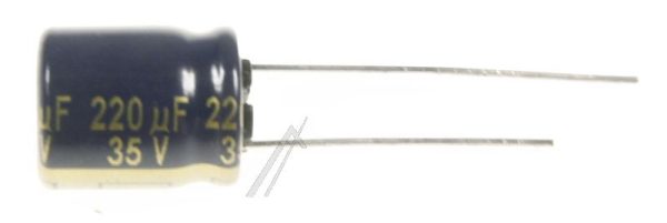 220UF-35V EEUFC1V221 ELCO RADIAAL 105° 10X12,5MM. RM=5,0MM. -ROHS-