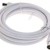 COAX-AANSLUITKABEL STEKER/ CONTRA CLASS:A,  WIT 2,5MTR.