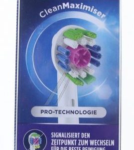 EB18-3 80363203 ORAL-B OPZETBORSTELS 3D WHITE CLEAN MAXIMIZER 3 STUKS WIT