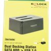 62661 DUAL DOCKINGSTATION SATA HDD > USB 3.0 MIT KLON FUNKTION