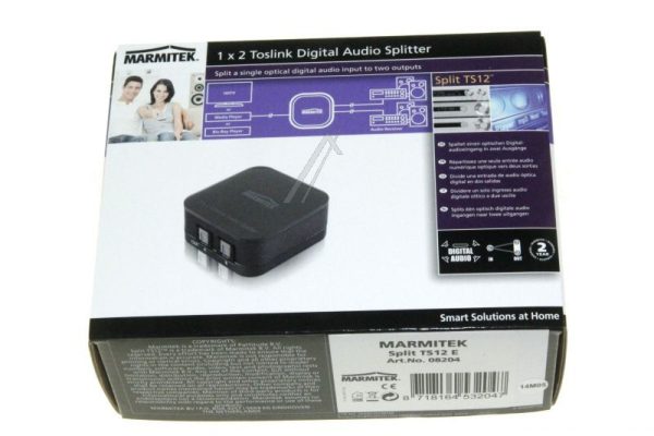 SPLIT TS12 25008204 1 INPUT/ 2 OUTPUT TOSLINK DIGITALE AUDIO SPLITTER