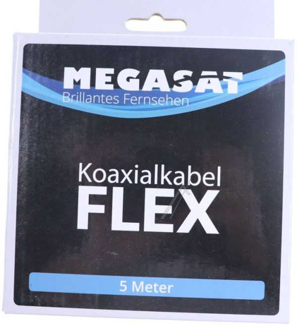 100204 KOAXIALKABEL FLEX 5,0 M MIT 2 F-STECKERN - HOCHFLEXIBEL FÜR DEN MOBILEN EINSATZ