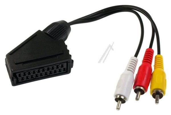 AV-SCART/ CINCH-ADAPTER SCART-CONTRA/ 3XRCA:2 AUDIO 1 VIDEO
