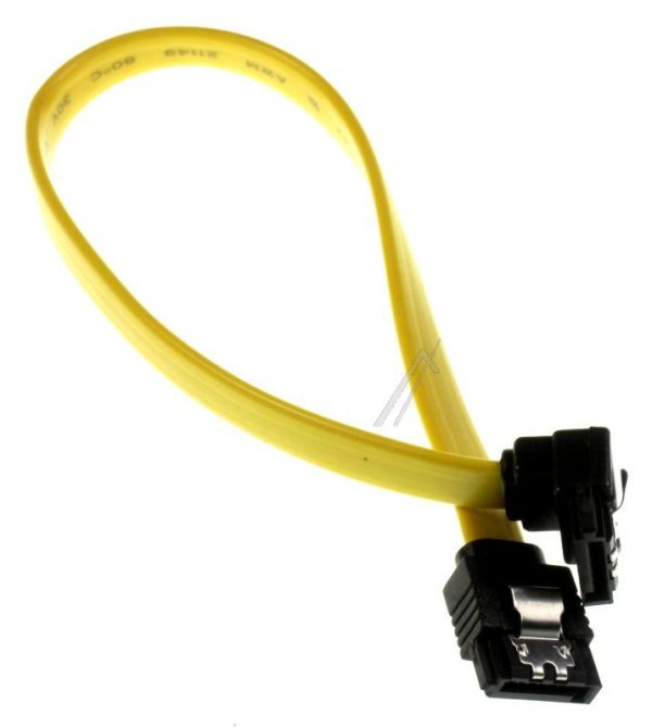 82800 KABEL SATA,  GEEL,  GEWINKELT,  20CM