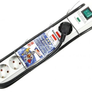 ECO-LINE 13.500A 1159750015 TAFELCONTACTDOOS 6-VOUD    OVERSP. BEVEILIGING GRIJS 1,5MTR