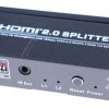 HDMI 2.0 VERDELER 2 VOUDIG 1X IN - 2X UIT,  3D,  4K*2K@60HZ