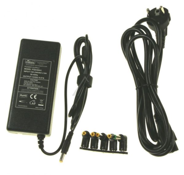 NTLCD12V80WSETN PSE50041EU NETVOEDING 12V-6,66A,  MET DC-STEKERS,  VOOR LCD-TV/ MONITOR