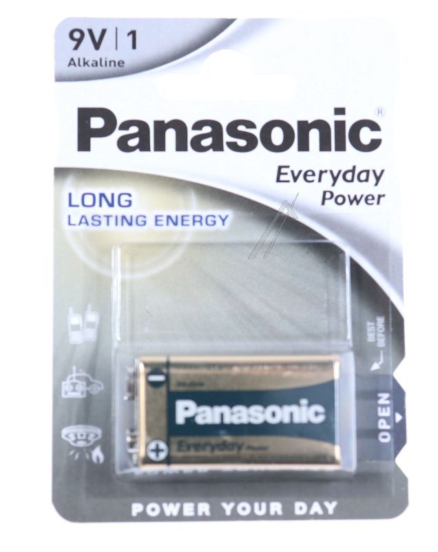 PANASONIC 6LR61 EVERYDAY POWER ALKALINE BATTERIJ 9V BLOCK a45c401c9c32ad19dfaec659d3969a88