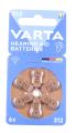 VARTA 312 1,45V HOORTOESTEL BATTERIJEN 312 BLISTER 6 e40f429baeded54268545221ad585418