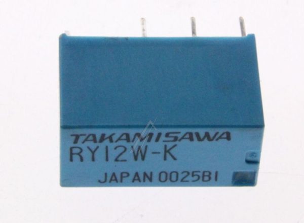 12VDC 0,5A-120VAC RY12W-K RELAIS,  2 WISSELAARS,  TAKAMISAWA