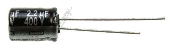 2,2UF-400V ECA2GHG2R2 ELCO RADIAAL 105° 8X11,5MM. RM=3,5MM. -ROHS-