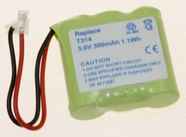 CPAA36043 3,6V-300MAH NI-MH DECT TELEFOON-ACCU MET UNIVERSELE STEKERS