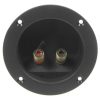 ST77 5183 LUIDSPREKER-ENTREE ROND INBOUW: 78MM. VERGULDE SCHROEFCONTAC