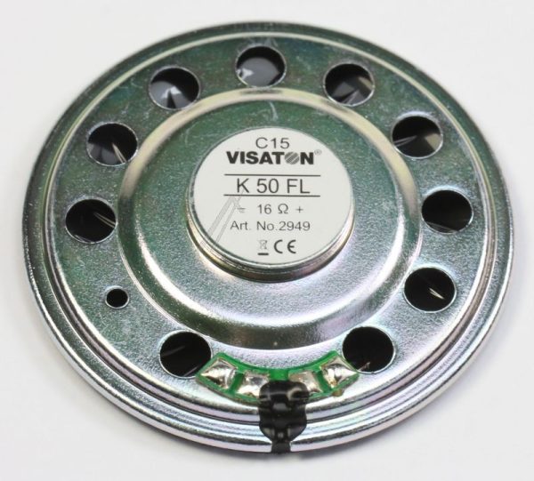 K50FL 2949 MINIATUUR-LUIDSPREKER 1W-16 OHM,  Ø 50MM.