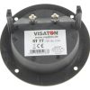 ST77 5183 LUIDSPREKER-ENTREE ROND INBOUW: 78MM. VERGULDE SCHROEFCONTAC