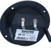 ST77 5183 LUIDSPREKER-ENTREE ROND INBOUW: 78MM. VERGULDE SCHROEFCONTAC