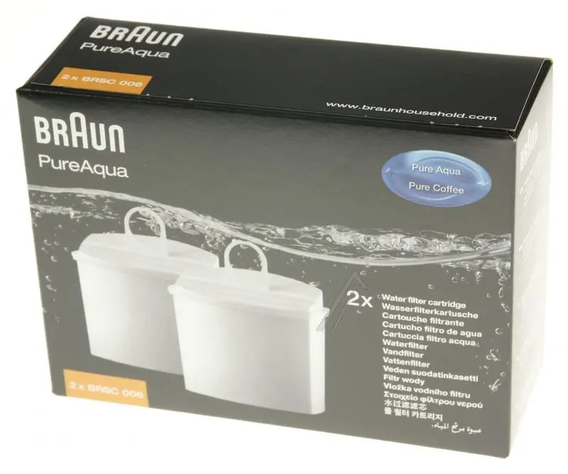 BRAUN BRSC006 SET BRSC006 (2X) WATERFILTER GESCHIKT VOOR BRAUN Waterfilter 8e4e964b4bd7f701f8388815f328c2da