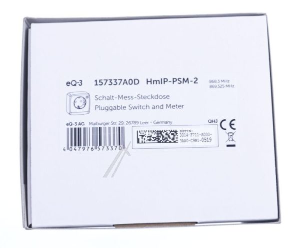 HMIP-PSM-2 157337A0 HOMEMATIC IP SCHALT-MESS-STECKDOSE