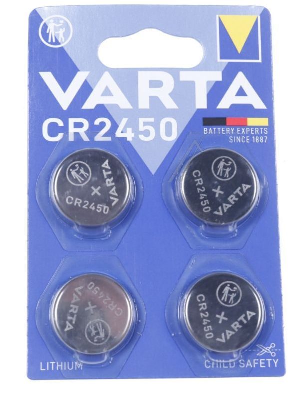 CR2450 06450 101 404 3,0V LITHIUM KNOPFZELLE geschikt voor VARTA 4ER BLISTER