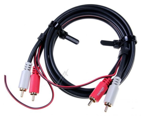 1295095 CINCH PHONO KABEL 1M MIT MASSELEITUNG