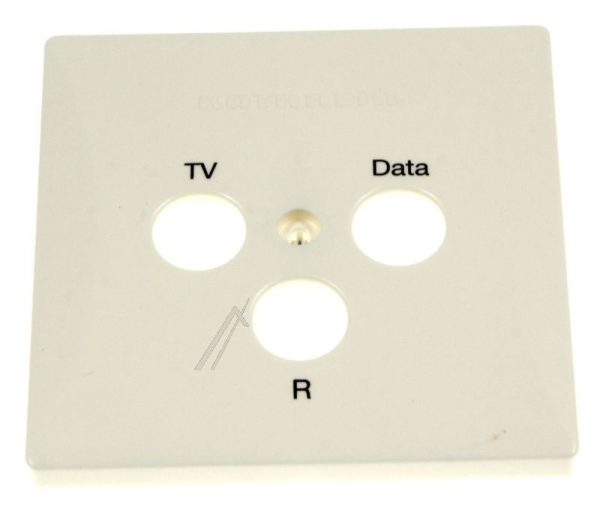 ESZ 54 274453 ABDECKPLATTE 3-LOCH FÜR MODEM-STECKDOSE BEDRUCKT MIT TV/ DATA