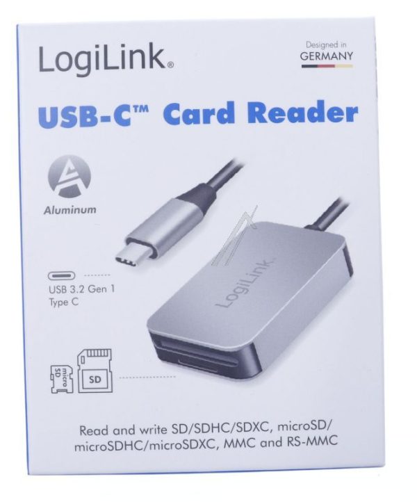 CR0050 KAARTLEZER,  USB-C 3.2 GEN1, SD-KAARTEN /  MICROSD-KAARTEN,  ALUMINIUM