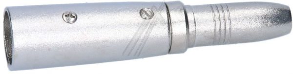 27454 XLR ADAPTER,  3-PIN MINI XLR/ DMX STEKER - JACK-CONTRA 6,35 MM MONO