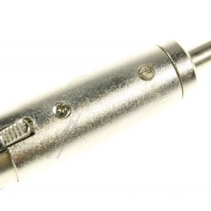 27514 XLR ADAPTER, AUX JACK 6,35 MM STEREO STEKKER NAAR XLR CONTRA