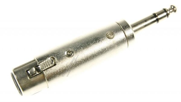 27514 XLR ADAPTER, AUX JACK 6,35 MM STEREO STEKKER NAAR XLR CONTRA
