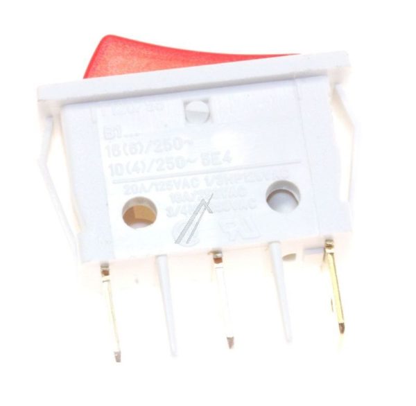 3652-807.22 SCHAKELAAR 1-POL MET LAMP 16A/ 250V 11X30MM.