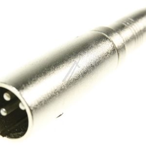 27454 XLR ADAPTER,  3-PIN MINI XLR/ DMX STEKER - JACK-CONTRA 6,35 MM MONO