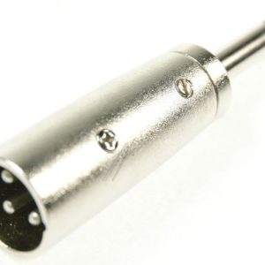 27452 XLR ADAPTER,  AUX JACK 6,35 MM MONO STEKKER NAAR XLR STEKKER