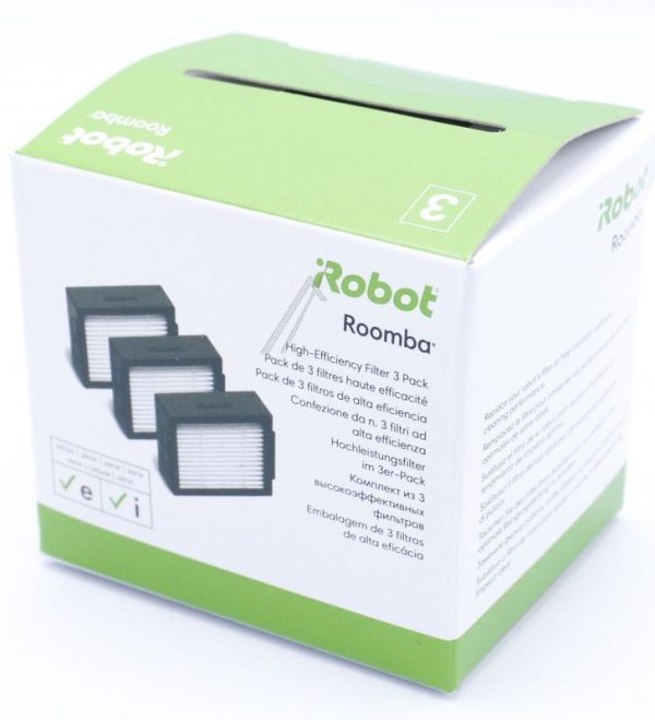 4624876 FILTER 3 PACK,  IROBOT ROOMBA E & I SERIES