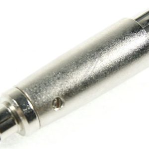27455 XLR ADAPTER,  1E STEKER: 3PIN XLR /  DMX CONTRA,  2E STEKER CINCH-STEKER