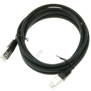 PATCHKABEL CAT6, RJ45, S/ FTP (PIMF),  ZWART,  2M,  LSOH