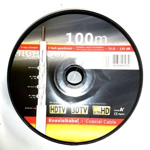 KOAXIAL KABEL,  5-FACH GESCHIRMT,  KLASSE A  ,  123 DB,  BRANDSCHUTZKLASSE ECA