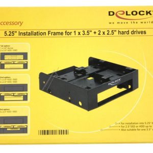 18000 5.25 EINBAURAHMEN FÜR 1 X 3.5    2 X 2.5 FESTPLATTEN