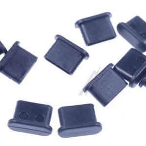 64014 STAUBSCHUTZ FÜR USB-C BUCHSE OHNE GRIFF,  10 STÜCK,  SCHWARZ