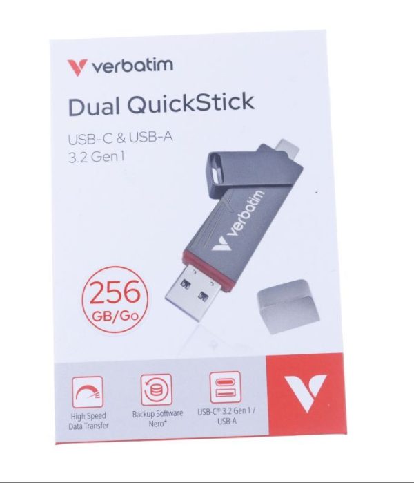 32041 DUAL QUICKSTICK USB-A /  USB-C 3.2 GEN1 256GB