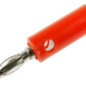 BANAANSTEKER SCHROEFBAAR MET DWARSGAT,  ROOD