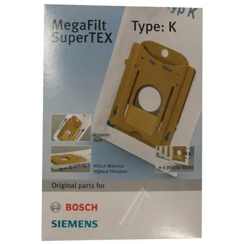 BOSCH_SIEMENS BBZ41FK TYPE K 00468265 STOFZUIGERZAKKEN TYPE-K 4 STUKS 1 FILTER Stofzuigerzakken 260735a1731802702db472d318a82168