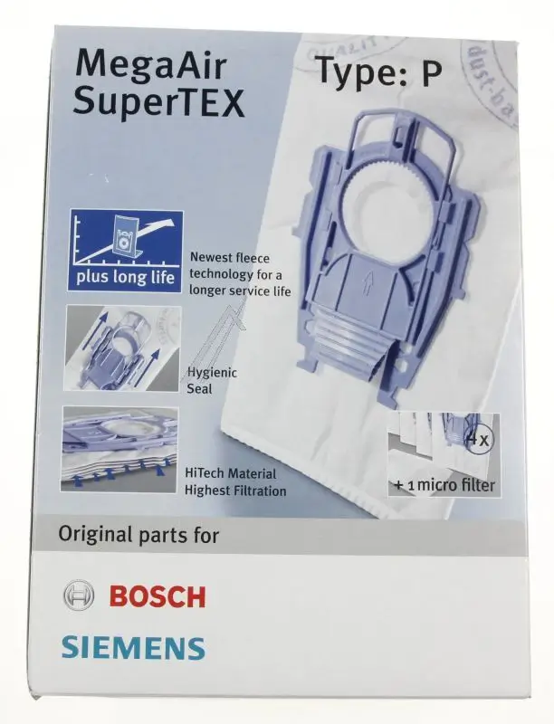 BOSCH_SIEMENS BBZ41FP 00468264 STOFZUIGERZAKKEN TYPE-P, 4 STUKS 1 MICRO-FILTER 13f34d5ba3678aba57400f2c1ada6c15