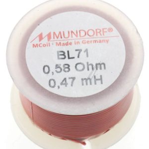 0,47MH-0,58R BL71-0,47 MCOIL LUFT-SPULE,  BACKLACK,  0,71MM-DRAHT,  30X20MM
