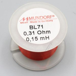0,15MH-0,31R BL71-0,15 MCOIL LUFT-SPULE,  BACKLACK,  0,71MM-DRAHT,  30X20MM