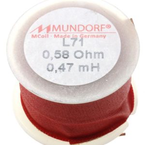 0,47MH-0,58R L71-0,47 MCOIL LUCHTKERNSPOEL 0,71MM OFC-DRAAD,  30X20MM.